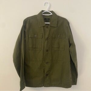 Army green overcoat